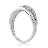 0.35 CTW Sterling Silver Layered Fashion Ring