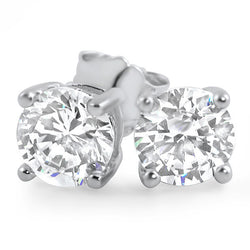 0.92 CTW Flawless Simulated Diamond Round Studs